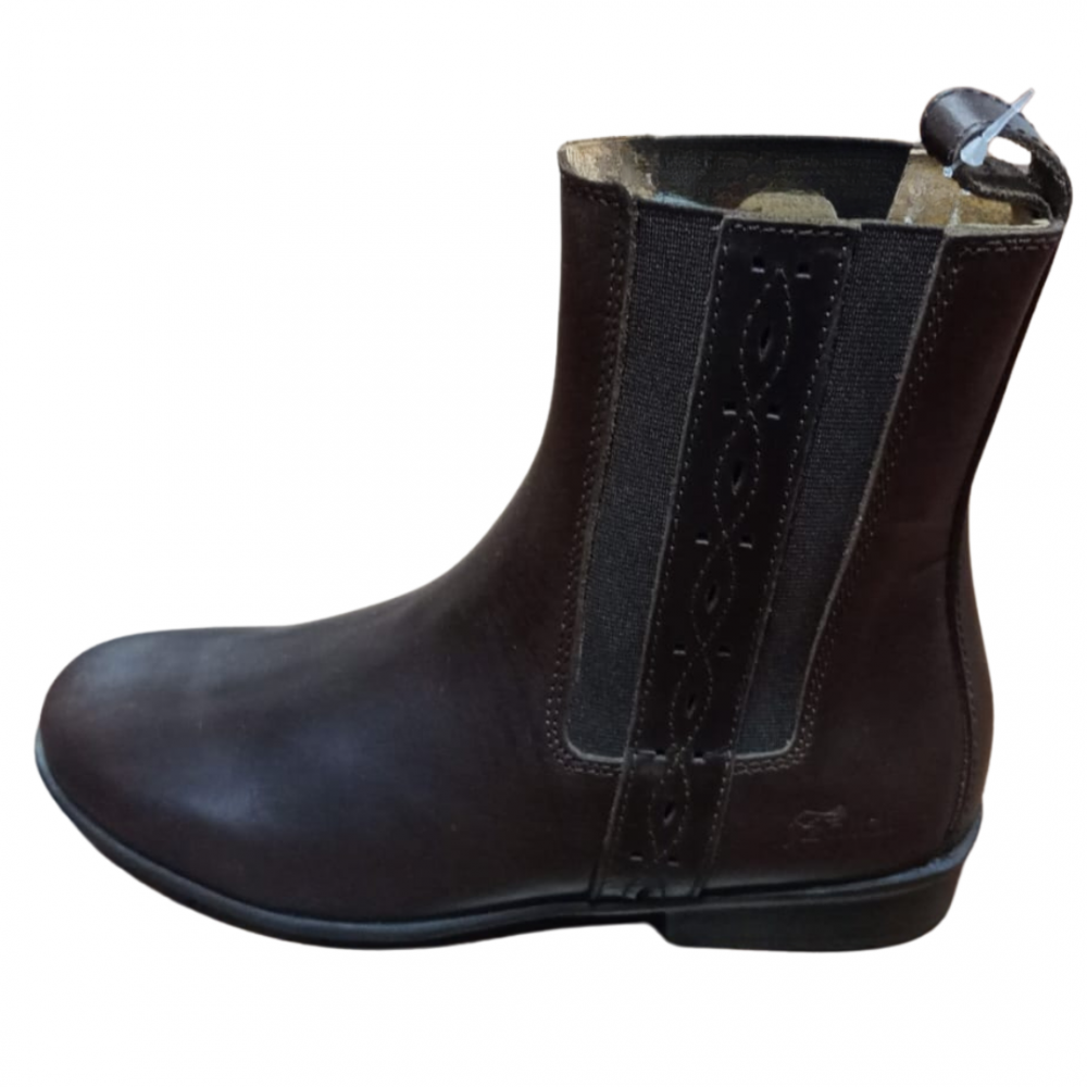 BOTIN ESPAÑOL EN CUERO CON ELASTICO