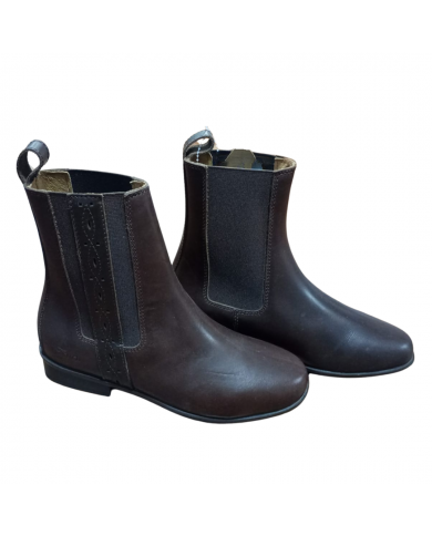 BOTIN ESPAÑOL EN CUERO CON ELASTICO