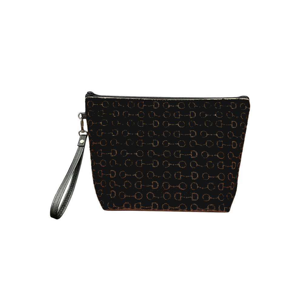 BOLSO COSMETICOS ESTAMPADO MOTIVO ECUESTRE