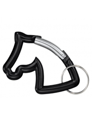 LLAVERO MOSQUETON ALUMINIO CABEZA CABALLO