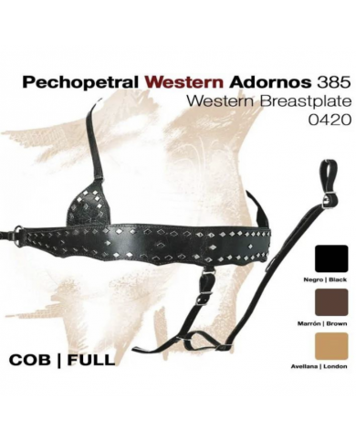 PECHOPRETAL TIPO WESTERN REPUJADO