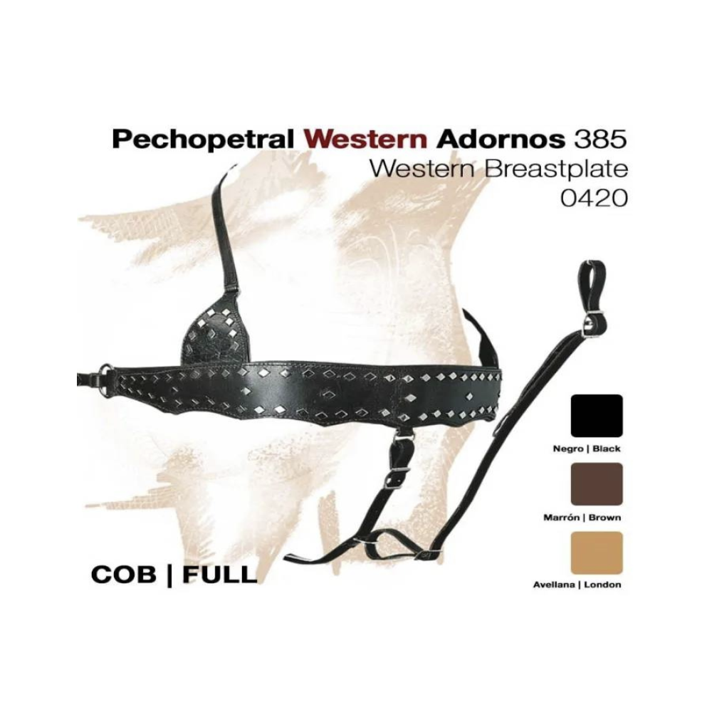 PECHOPRETAL TIPO WESTERN REPUJADO