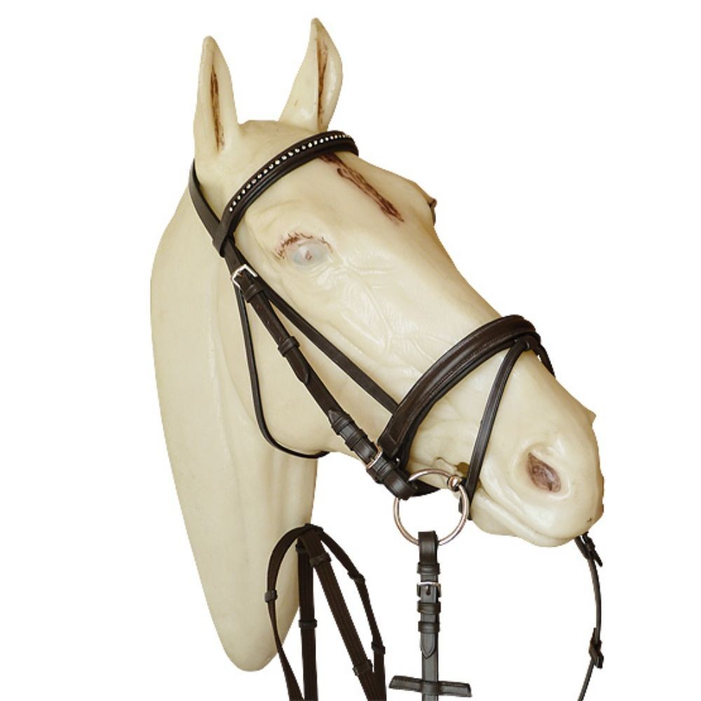 CABEZADA MRJ 188 FRENTERA DIAMANTE CON RIENDAS LONA