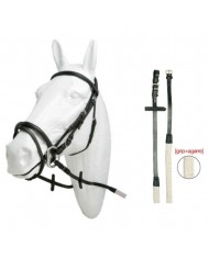 CABEZADA HH XIMENA CON CIERRABOCA + RIENDA GOMA