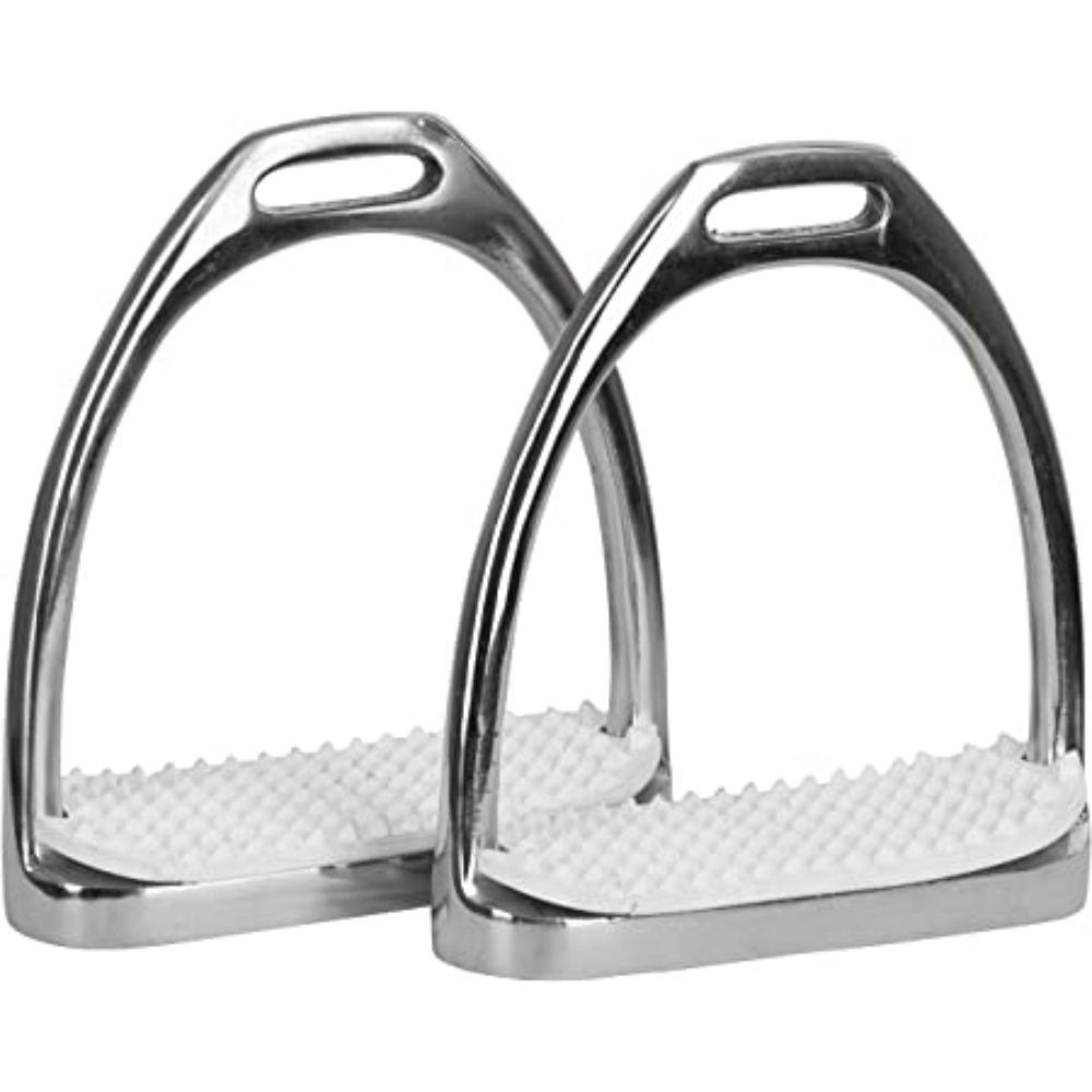 ESTRIBOS CON CAUCHO ACERO INOX.