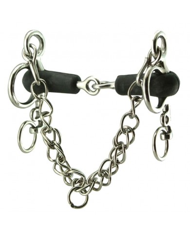BOCADO PELHAM ARTICULADO GOMA 5" BOCADO PELHAM ARTICULADO GOMA 5"